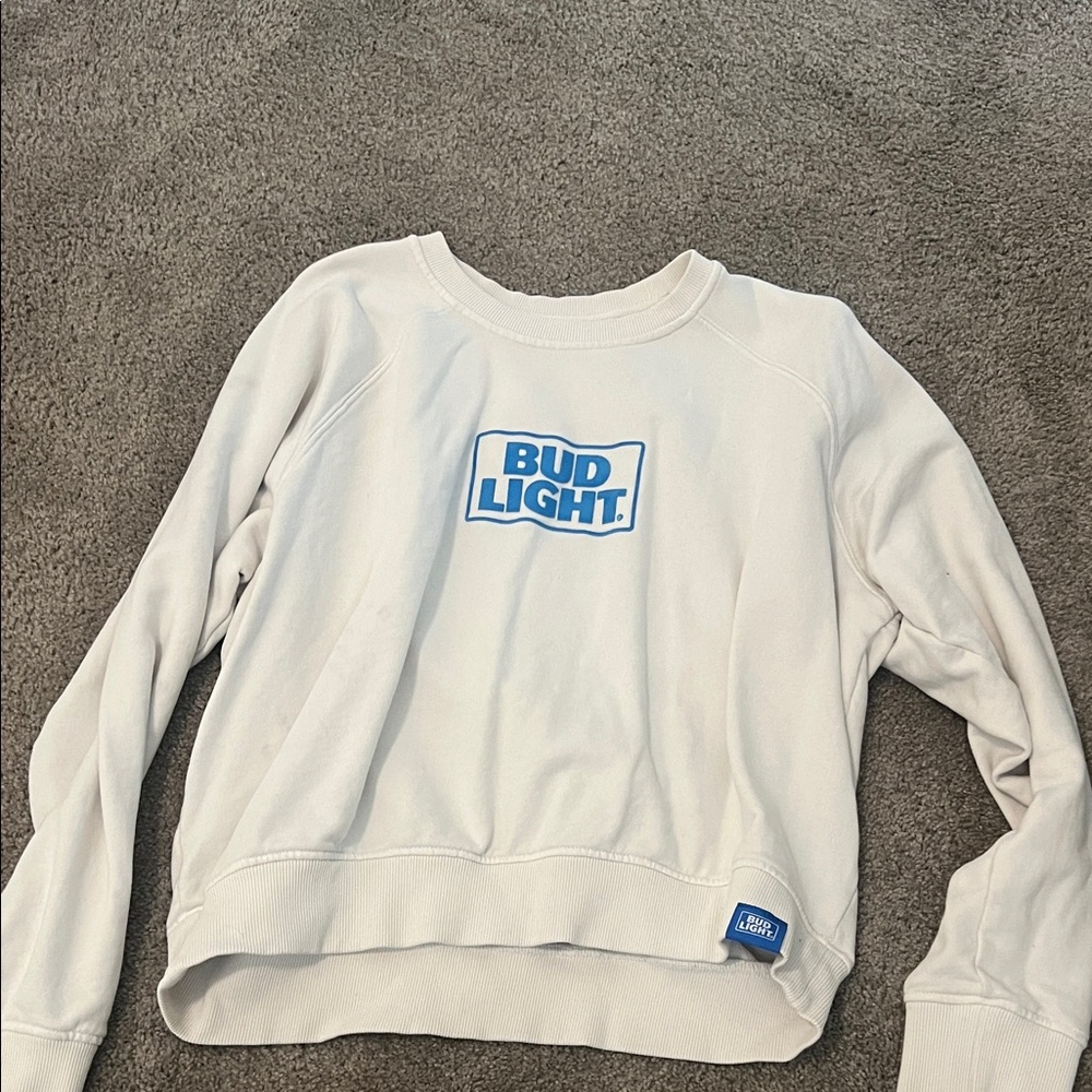 Women's Cream Crew Neck Sweater
